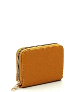Saffiano Accordion Card Holder Wallet SA017 MUSTARD